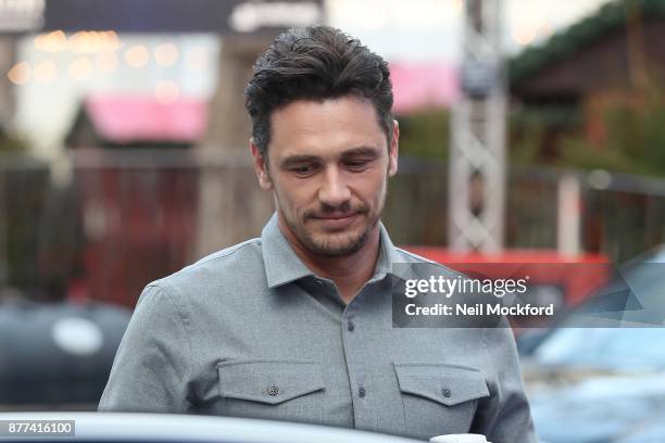 James Franco seen leaving Capital Radio Studios on November 22, 2017 in London, England.