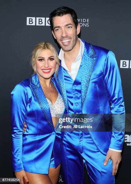 Emma Slater and Drew Scott attend the 'Dancing With The Stars' Season 25 Finale on November 21, 2017 in Los Angeles, California.