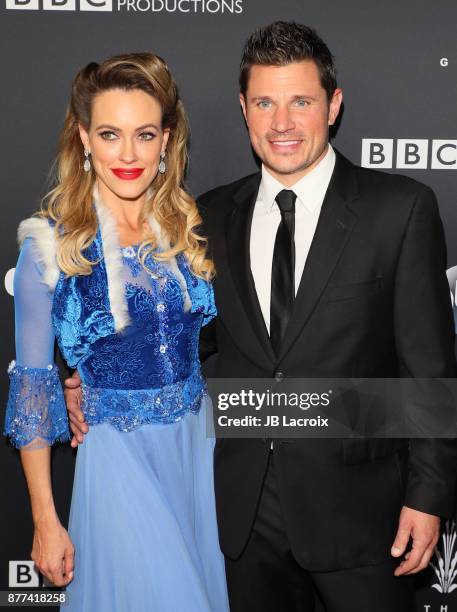 Peta Murgatroyd and Nick Lachey attend the 'Dancing With The Stars' Season 25 Finale on November 21, 2017 in Los Angeles, California.