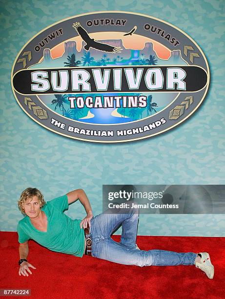 Survivor season 18 contestant Tyson Apostol attends the finale of CBS's "Survivor: Tocantins The Brazilian Highlands" at the Ed Sullivan Theater on...