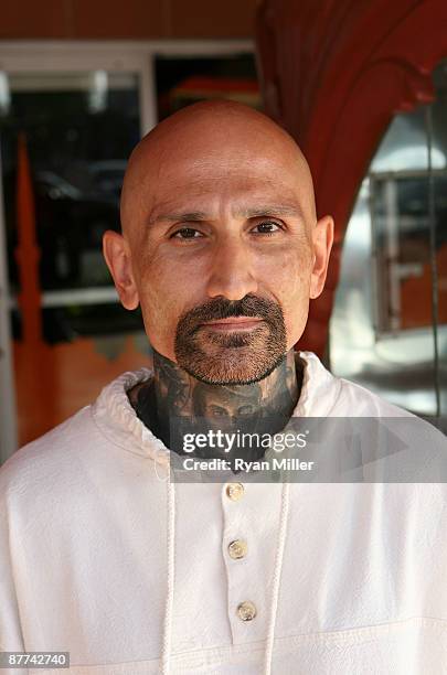 Actor Robert LaSardo arrives for the opening night performance of "Bengal Tiger at the Baghdad Zoo" at the CTG/Kirk Douglas Theatre on May 17, 2009...