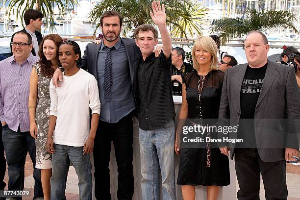 Members of the cast and crew including Actors John Henshaw, Stephanie Bishop, Steve Evets, Eric Cantona, Stefan Gumbs, Lucy-Jo Hudson, Justin...