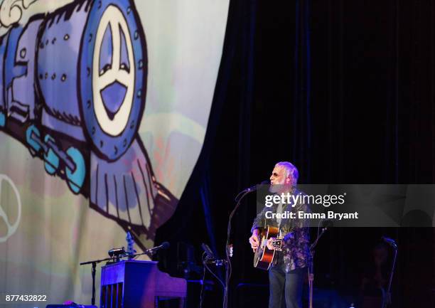 Yusuf / Cat Stevens during sound check for the first Australian performance of A cat's attic peace train tour being held at Perth Arena on November...