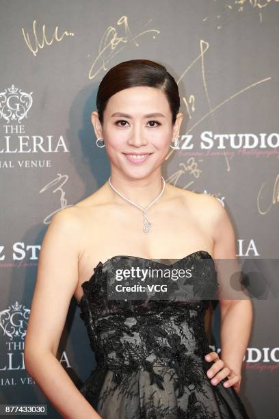 Actress Jessica Hester Hsuan attends the strategic conference of Artiz Studio on November 22, 2017 in Hong Kong, China.