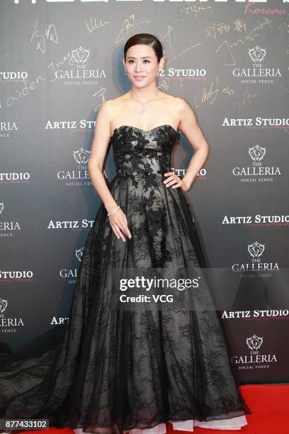 Actress Jessica Hester Hsuan attends the strategic conference of Artiz Studio on November 22, 2017 in Hong Kong, China.