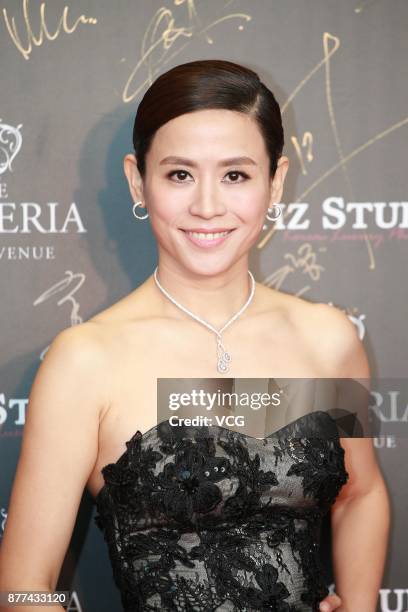 Actress Jessica Hester Hsuan attends the strategic conference of Artiz Studio on November 22, 2017 in Hong Kong, China.