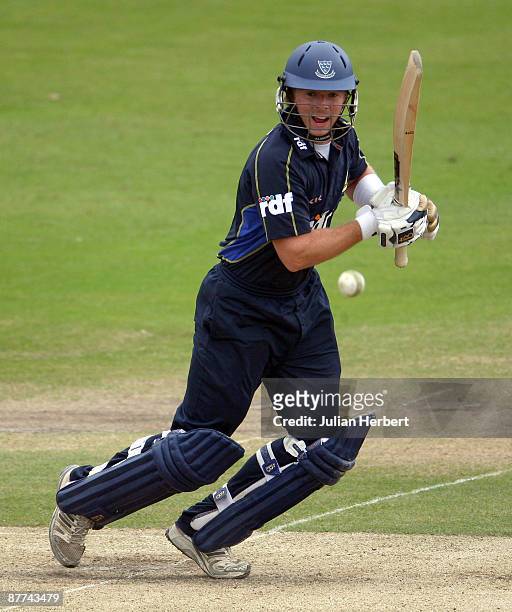 Chris Nash of Sussex bats during The Friends Provident Trophy match between Sussex and Yorkshire at The County Ground on May 18, 2009 in Hove,...