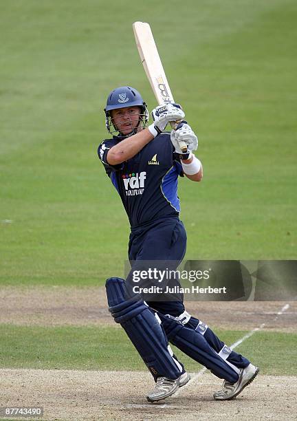 Chris Nash of Sussex bats during The Friends Provident Trophy match between Sussex and Yorkshire at The County Ground on May 18, 2009 in Hove,...