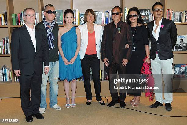 Festival Director Thierry Fremaux, actors Anthony Wong and Simon Yam, actress Michelle Ye and French Minister of Culture Christine Albanel join...