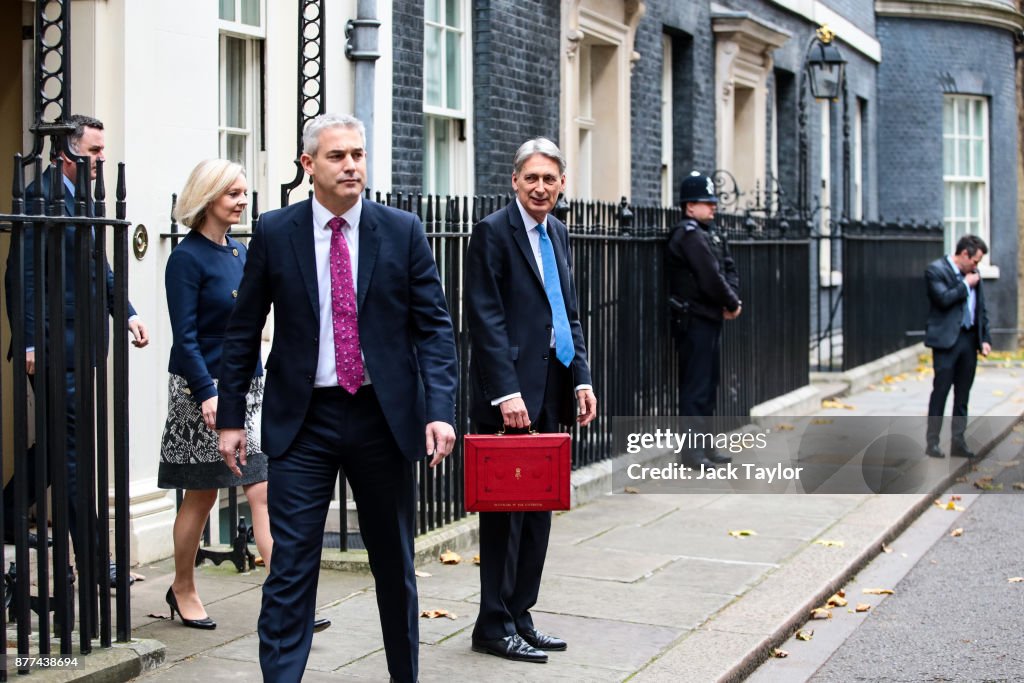 Chancellor Leaves Downing Street For Budget Speech
