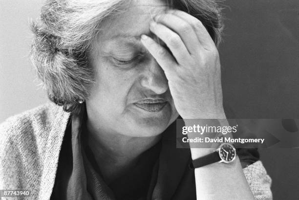 American feminist writer Betty Friedan , circa 1975.