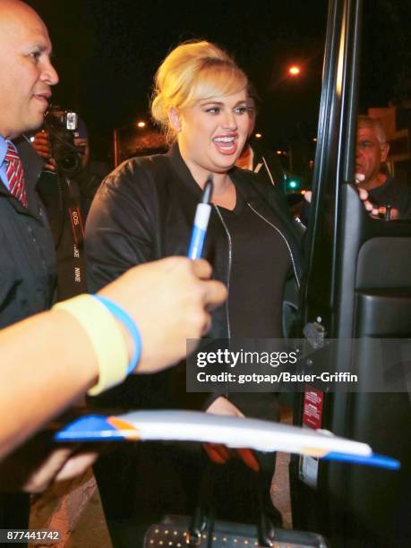 Rebel Wilson is seen on November 21, 2017 in Los Angeles, California.