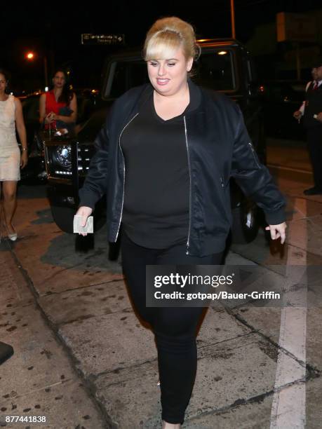 Rebel Wilson is seen on November 21, 2017 in Los Angeles, California.