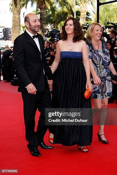 Kad Merad and Emmanuelle Cosso Merad attends the 'Vengeance' Premiere at the Palais De Festival during the 62nd International Cannes Film Festival on...