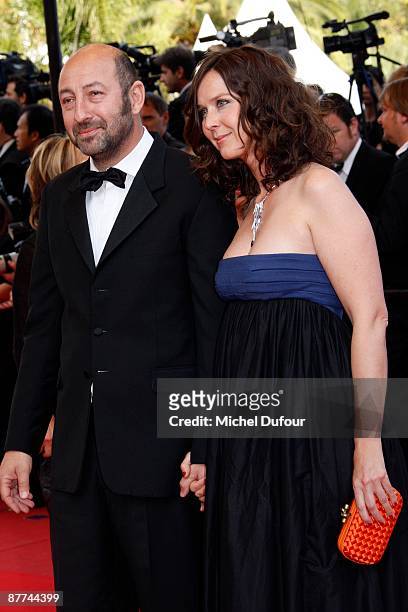 Kad Merad and Emmanuelle Cosso Merad attend the 'Vengeance' Premiere at the Palais De Festival during the 62nd International Cannes Film Festival on...