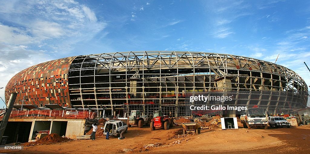 Johannesburg's Soccer City Stadium Nears Completion