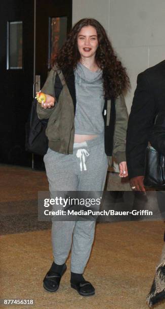 Sabrina Claudio is seen on November 21, 2017 in New York City.