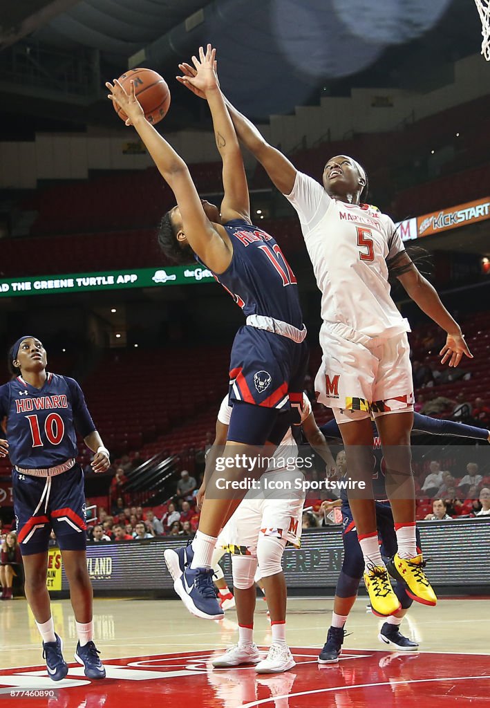 COLLEGE BASKETBALL: NOV 21 Women's - Howard at Maryland