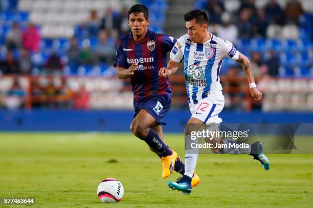 Emmanuel Garcia of Pachuca during the semifinal match between Pachuca and Atlante as part of the Copa MX Apertura 2017 at Hidalgo Stadium in Pachuca,...