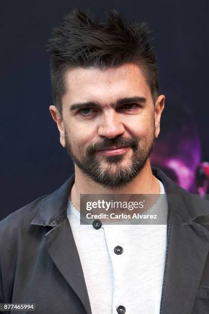 Colombian singer Juanes presents his next concert in Madrid at the Colombian embassy on November 22, 2017 in Madrid, Spain.