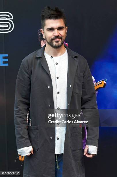 Colombian singer Juanes presents his next concert in Madrid at the Colombian embassy on November 22, 2017 in Madrid, Spain.