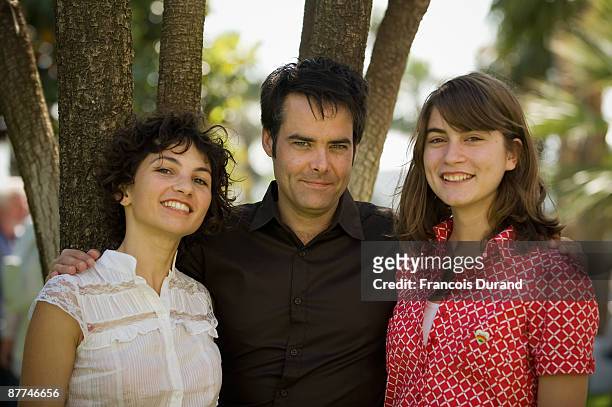 Actress Manuela Martelli and director Sebastian Campos with actress Alicia Rodriguez from the film "Navidad" poses for a portrait session held at the...