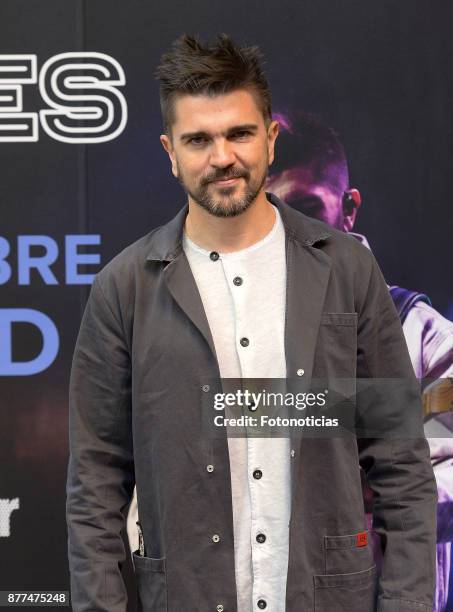 Juanes attends a press conference and photocall at the Embassy of Colombia on November 22, 2017 in Madrid, Spain.