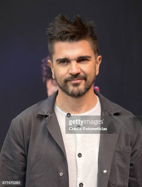 Juanes attends a press conference and photocall at the Embassy of Colombia on November 22, 2017 in Madrid, Spain.