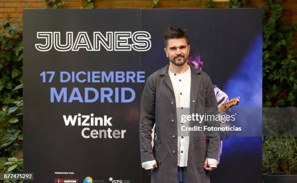 Juanes attends a press conference and photocall at the Embassy of Colombia on November 22, 2017 in Madrid, Spain.