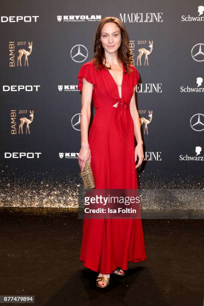 Jeanette Hain arrives at the Bambi Awards 2017 at Stage Theater on November 16, 2017 in Berlin, Germany.