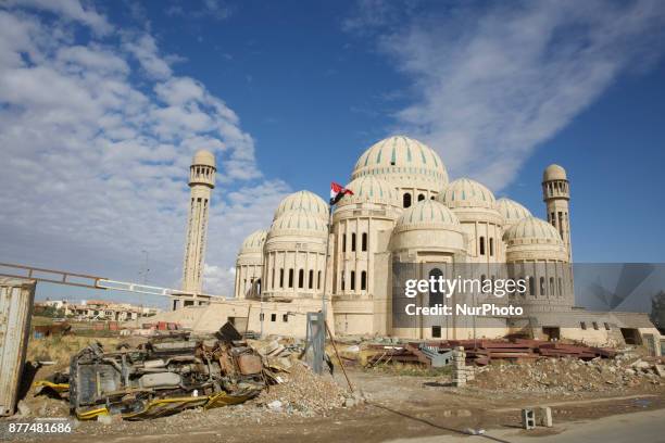 The unfinished grand mosque of Mosul. Mosul, Iraq, 22 November 2017