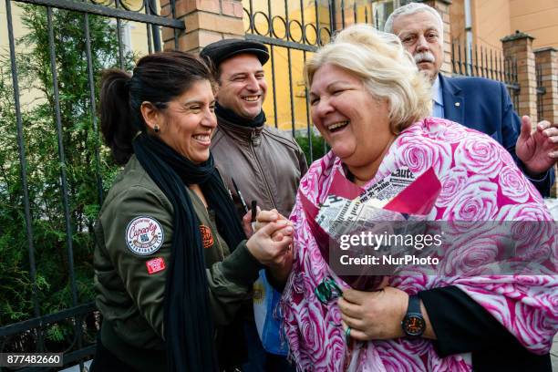 Aleida Guevara March, daughter of the revolutionary Ernesto Che Guevara, arrived on a one day visit in Varna, Bulgaria on November 22, 2017. Almeida...