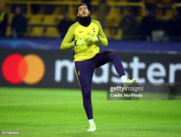 Tottenham Hotspur's Paulo Gazzaniga during UEFA Champion League Group H Borussia Dortmund between Tottenham Hotspur played at Westfalenstadion,...