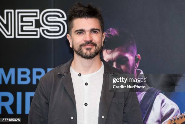 Juanes attends the new concert in Madrid pressentation at Colombian Embassy in Madrid on Nov 22, 2017