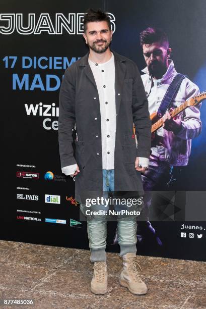 Juanes attends the new concert in Madrid pressentation at Colombian Embassy in Madrid on Nov 22, 2017