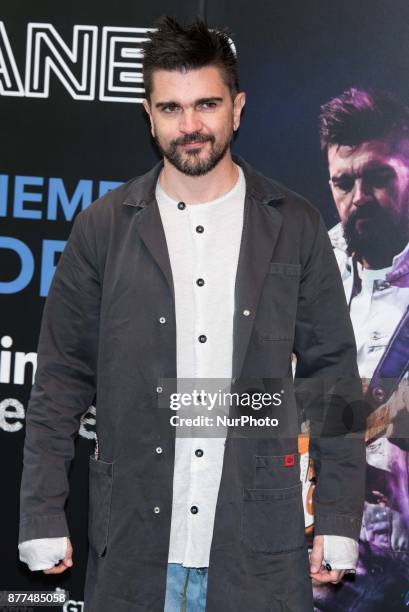 Juanes attends the new concert in Madrid pressentation at Colombian Embassy in Madrid on Nov 22, 2017