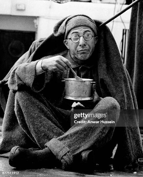 Dustin Hoffman in the role of Louis Dega on the set of the film 'Papillon' on January 01, 1973 in Jamaica.