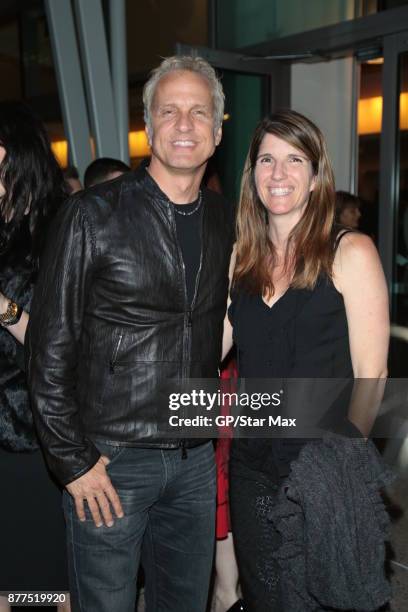 Patrick Fabian and Mandy Fabian are seen on November 21, 2017 in Los Angeles, CA.