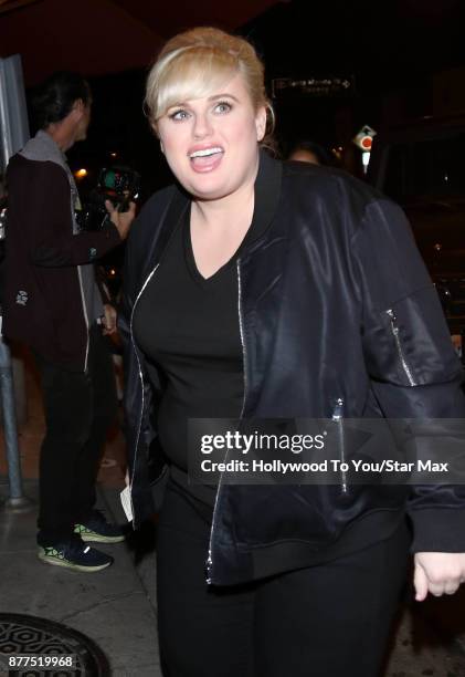 Comedian Rebel Wilson is seen on November 21, 2017 in Los Angeles, CA.