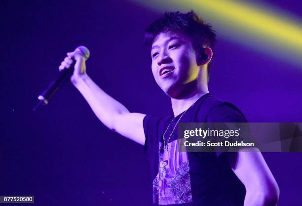 Rapper Rich Chigga performs onstage at The Fonda Theatre on November 21, 2017 in Los Angeles, California.