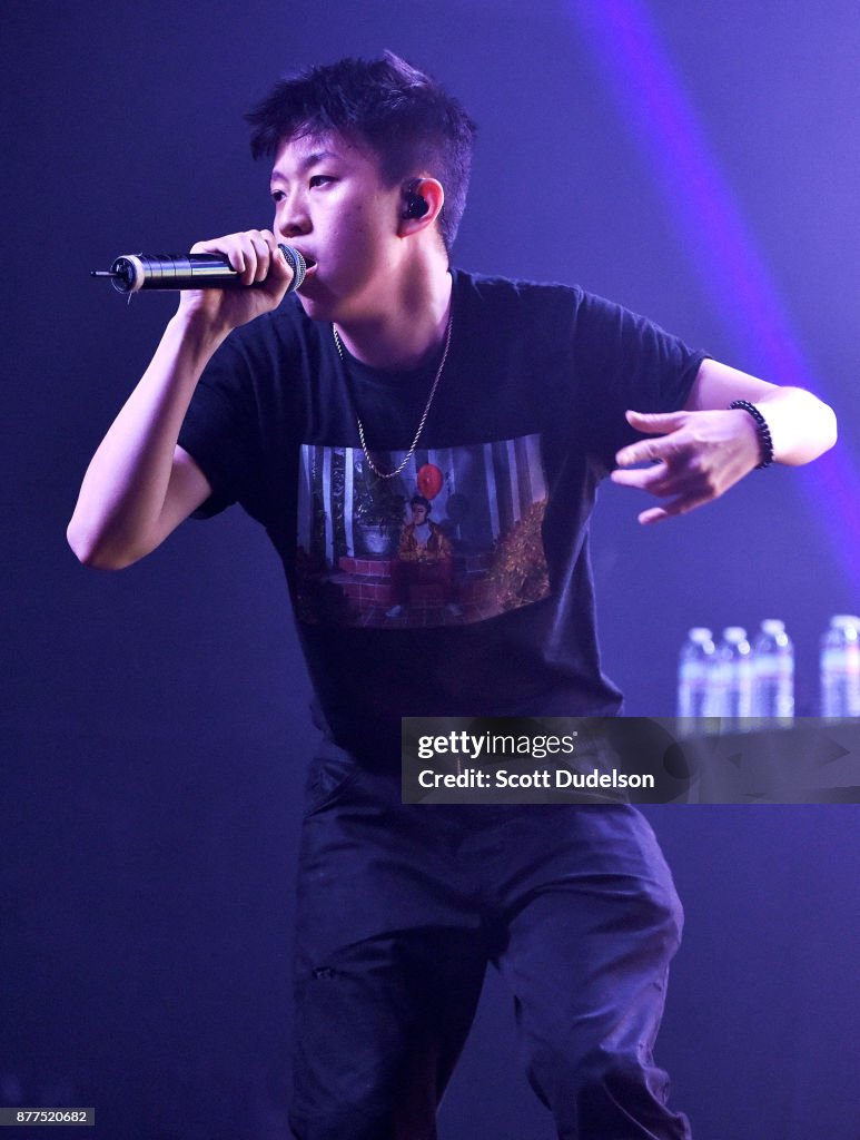 Random Chigga Rapper Rich Chigga performs onstage at The Fonda Theatre on November ...