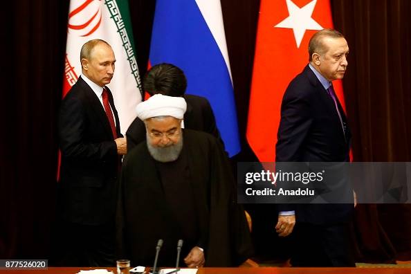 Turkish, Russian, Iranian presidents meet in Sochi Turkish, Russian, Iranian presidents meet in Sochi