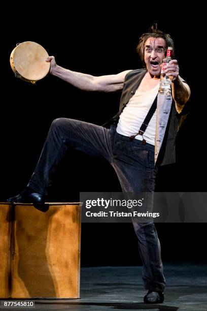 Irek Mukhamedov performs during a dress rehearsal for Ivan Putrov's "Men In Motion" at The London Coliseum on November 22, 2017 in London, England.