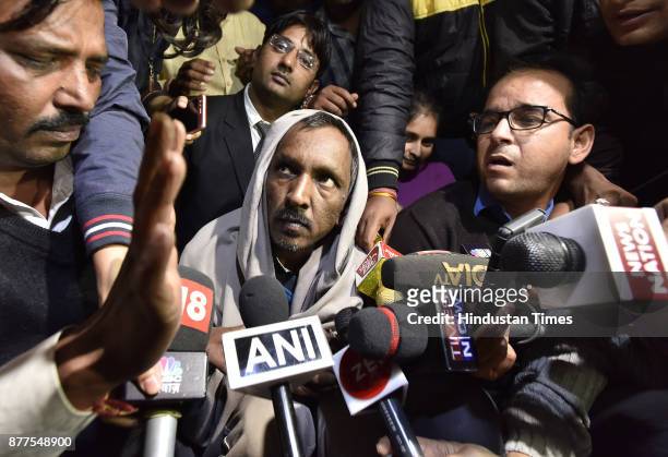 Year-old Ashok Kumar, the bus conductor first arrested for the murder of Pradhyumn Thakur talks to media after the release from Bhondsi jail. He will...