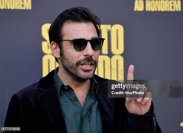 Edoardo Leo during the photocall film Smetto quando voglio Ad Honorem at Cinema Moderno, in Rome, on november 22, 2017