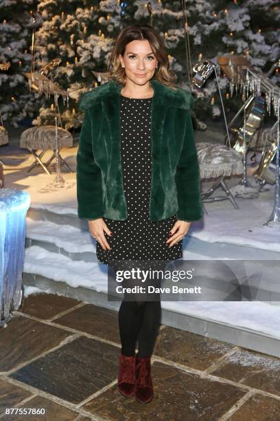 Candice Brown attends the VIP launch of "Hogwarts In The Snow" at Warner Bros. Studio Tour London: The Making Of Harry Potter on November 22, 2017 in...