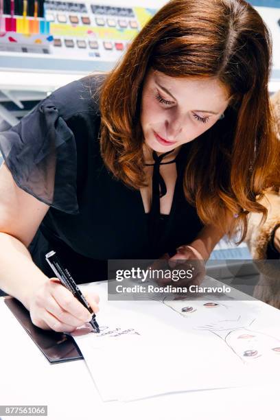 Italian Beauty Youtuber and Make up artist Clio Zammatteo aka Clio Makeup attends the KikoID store opening on November 22, 2017 in Milan, Italy.