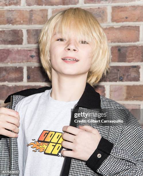 Rapper Matt Ox visits 'Good Day' and 'The Q' show at FOX 29 Studio on November 22, 2017 in Philadelphia, Pennsylvania.