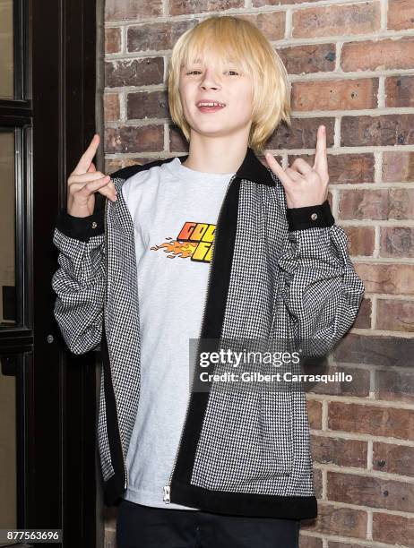 Rapper Matt Ox visits 'Good Day' and 'The Q' show at FOX 29 Studio on November 22, 2017 in Philadelphia, Pennsylvania.