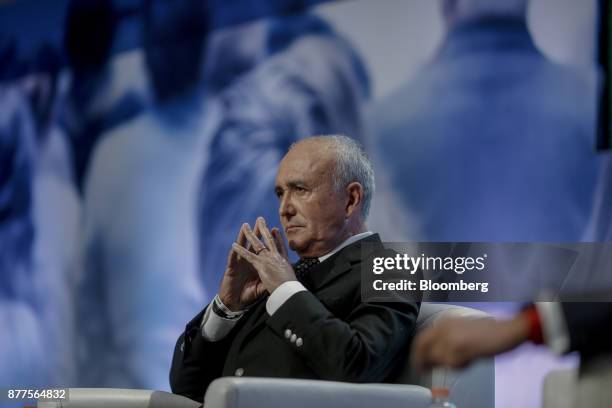 Pedro Ferriz de Con, Independent 2018 Mexican presidential candidate, listens during the El Financiero Political Summit in Mexico City, Mexico, on...